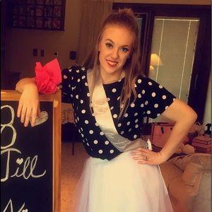 Polkadotted short sleeve shirt